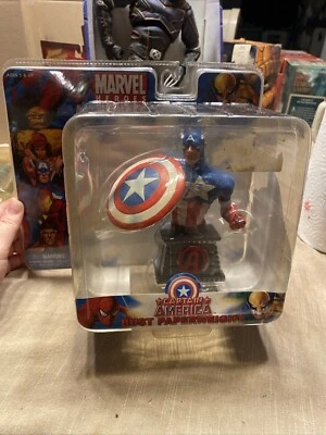Pisapapeles busto Capitán América monograma masteworks 2006 Marvel Foto 1 de 2