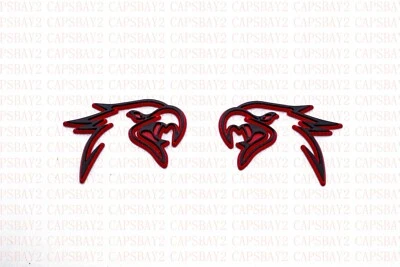Black Red TRAILHAWK Trail Hawk Emblem Decal Nameplate Fits Jeep Dodge Chrysler  - Image 1 of 4