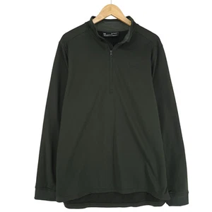 Under armour Sweatshirt Jumper Pullover Men 1/4 Zip Green Cu5 Size XL - Picture 1 of 7
