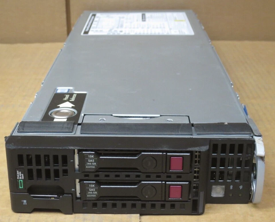 HP ProLiant BL460c GEN9 G9 12C E5-2650v4 2.2GHz 32GB Ram 2x146GB Blade Server - Image 1 of 3