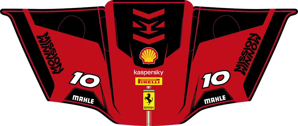 Ferrari Skin for Logitech G29 G920 G27 G25 - Custom Vinyl Decal Sticker Graphic2 - Image 1 of 1