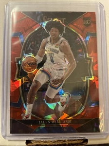 Panini Select 2022-23 - Concourse Red Cracked Ice Prizm #90 Jalen Williams (RC) - Imagen 1 de 2