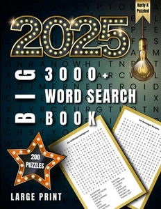 2025 Großes 3000+ Wortsuchbuch Großdruck: Entspannender Wortfund  - Bild 1 von 1