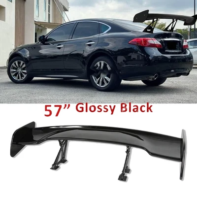 For Infiniti M25 M37 Sedan Glossy Black 57" Rear Spoiler Wing Truck GT-Style Foto 1 de 4
