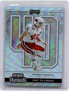 Panini Playoff Football Behind The Numbers Silver Holo Prizm Pat Tillman SP 2020 - Imagen 1 de 2