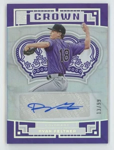 2022 Panini Capstone Crown Silver Ryan Feltner Auto /99 #C-RY C24 - Foto 1 di 2