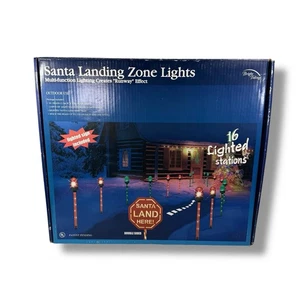 RAR Weihnachten Hof Deko Santa Landebahn Lichter & Santa Land hier Schild | NOS NEU! - Bild 1 von 6