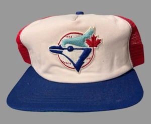 Vintage Toronto Blue Jays Adjustable Mesh Back Snapback Baseball Hat Cap New Era - Picture 1 of 5