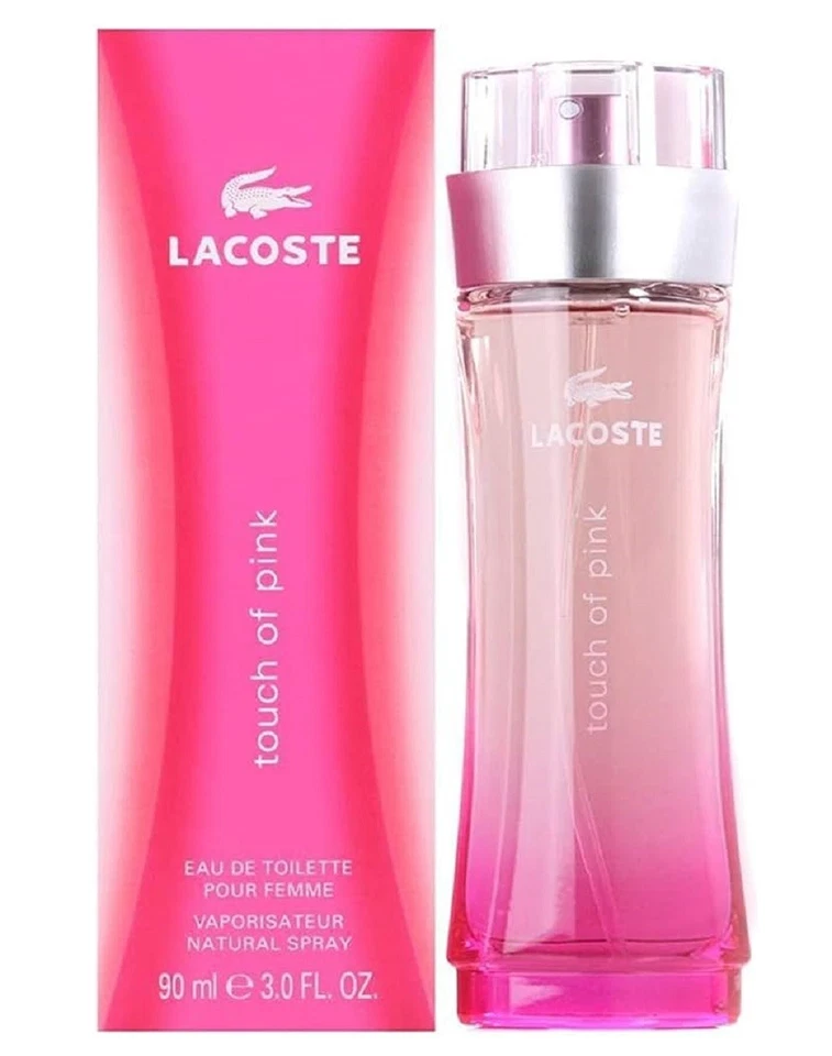 TOUCH OF PINK * Lacoste 3.0 OZ Eau de Toilette "EDT" Mujer Perfume Spray Foto 1 de 1
