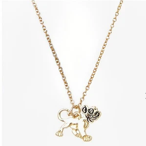 Disney Der König der Löwen Simba zierlicher Charm Anhänger goldfarben Damen Halskette - Bild 1 von 3
