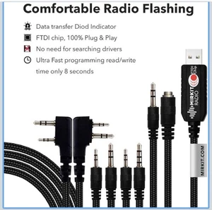 MIRKIT FTDI USB Baofeng Programmierkabel 6 in 1 Model 5 - Bild 1 von 8