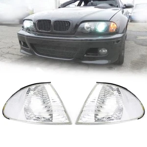 Paire De Feux D'angle Blancs Pour BMW Série 3 E46 Berline 98-01 63136902766' - Picture 1 of 7