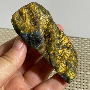 Piedra de cristal de labradorita superior muestra mineral natural en bruto curación 93 g c238 - Imagen 1 de 10