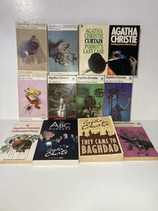 Agatha Christie VINTAGE Bundle Of 12 Fiction Paperback Novels Pan Books Fontana - Picture 1 of 8