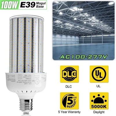 100W LED Corn Light Bulb E39 Mogul Base Warehouse LED Parking Lot light Retrofit - Image 1 of 4