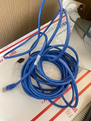 Cat5E Blue snagless Patch Ethernet Cable 25 FT - RJ-45 to RJ-45(D18 - Image 1 of 4