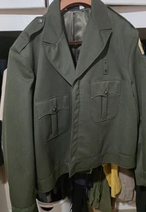 United Uniform Class A Ike Jacket – Size 54L, Zippered Front, Wool Blend Green - Picture 1 of 11