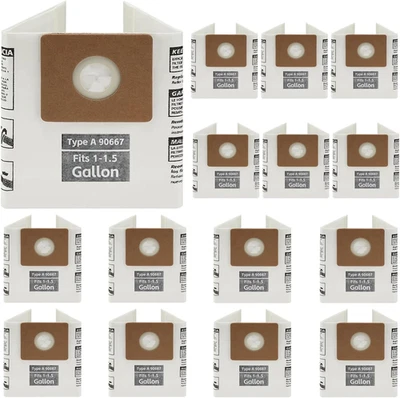 15 Pack 90667 Micro Shop Vac Bags Type a Replacement Filter Bags, Compatible wit - Image 1 of 4