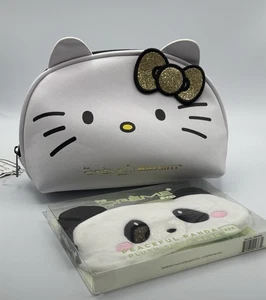 Bolsa de regalo de maquillaje para artículos de tocador Hello Kitty con máscara para dormir panda pacífica - Imagen 1 de 6