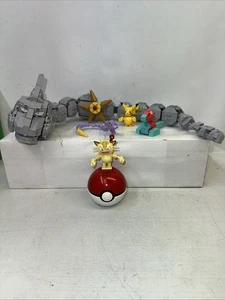 Pokemon MEGA Construx Onix Super Battle Onyx Meowth Pikachu Portgon Figures - Picture 1 of 14