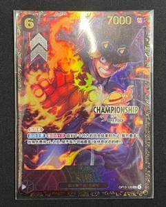 One Piece Sabo OP13-120 Championship 25-26 Carta Promo Cinese SIGILLATA - Foto 1 di 3