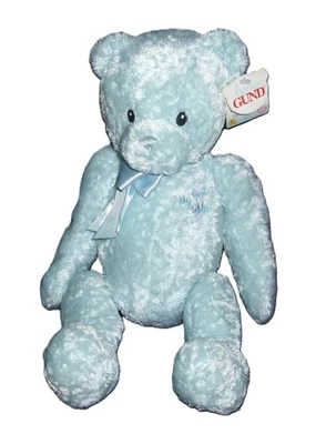 15" TAG! Baby Gund Blue My First Teddy Bear 5835 Plush Stuffed Animal - Image 1 of 4