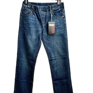 NWT No Buttons No Zippers NBZ Boys Medium Wash Jeans SIZE 8 Casual Kids Denim - Picture 1 of 6