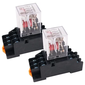 2 Mini Relés De CA De 24 V, Interruptor Electromagnético, Relé DPDT De 8 Pines,  - Imagen 1 de 12