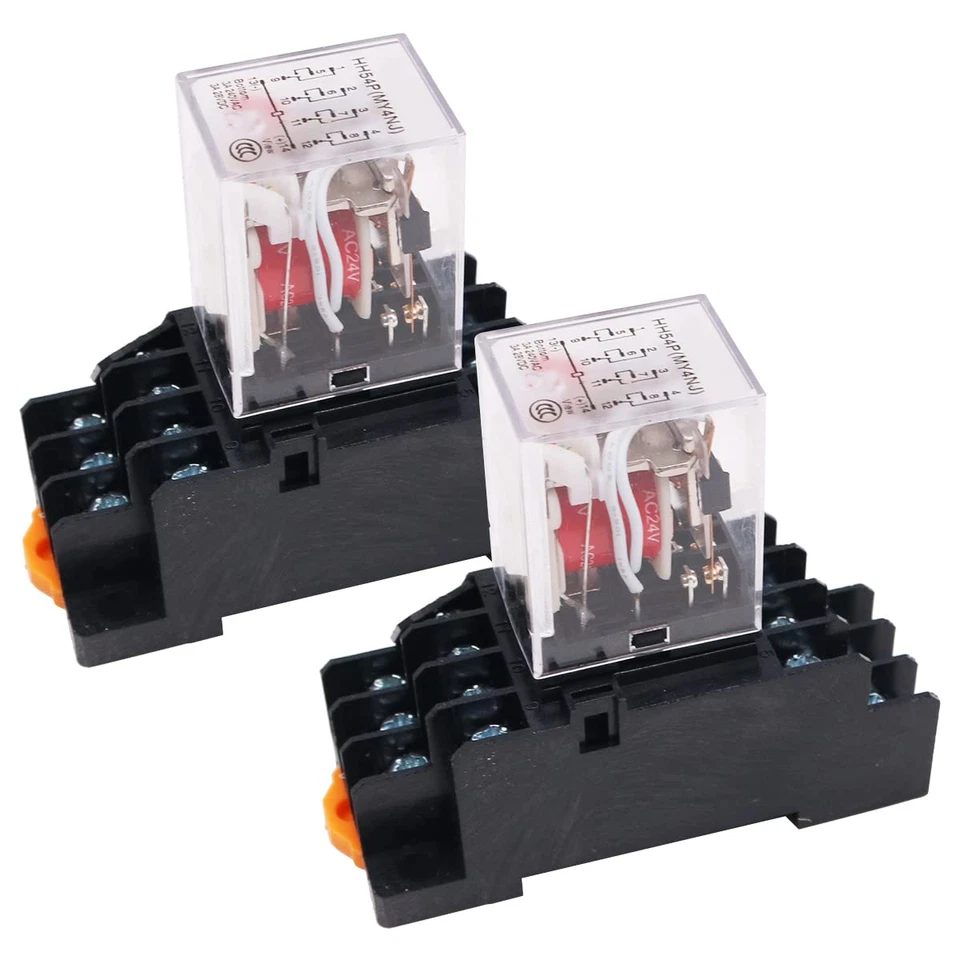 2 Mini Relés De CA De 24 V, Interruptor Electromagnético, Relé DPDT De 8 Pines,  - Imagen 1 de 4
