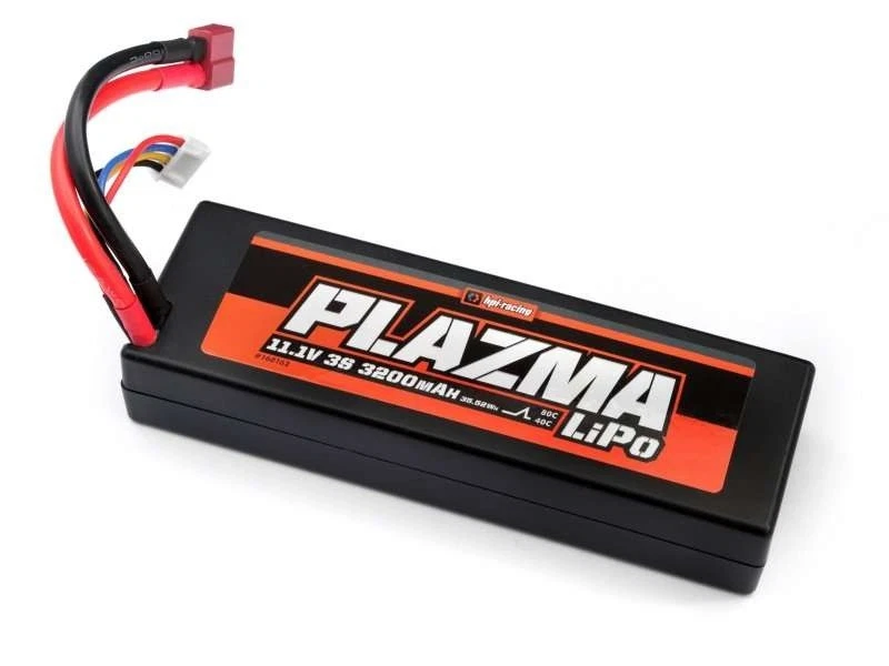 HPI Plazma LiPo Akku 11.1V 3200mAh 40C 3S Hardcase; T-Stecker - 160162 - Bild 1 von 1