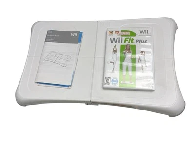 Nintendo Wii Fit Balance Board RVL-021 & Wii Fit Plus Video Game (2009) - Works - Image 1 of 4