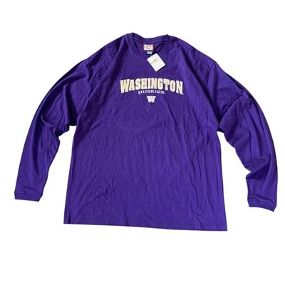 Новый с Ярлыками Washington Huskies винтажный длинным рукавом футболка - 2XL - Изображение 1 из 3