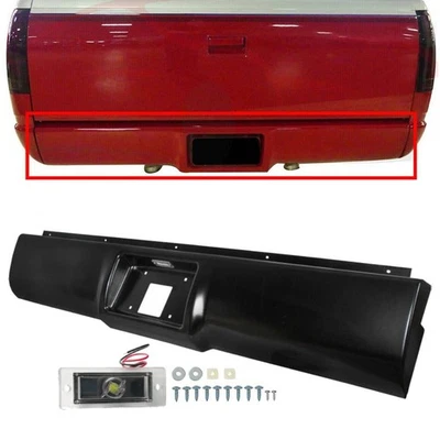 Rear Bumper Roll Pan w/LED Lamp Fit 88-98 Chevrolet GMC C1500 K2500 Silverado - Image 1 of 4
