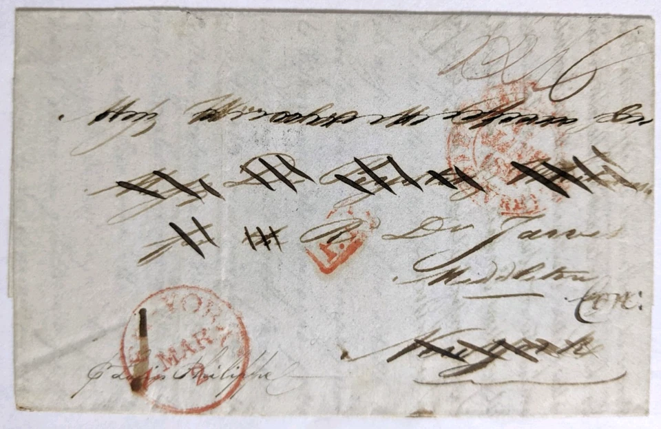 Naples--Le Havre, FR-- NYC--Dr./Rev. Sam. Farmar Jarvis, Middleton, CN, US/1840 - Image 1 of 4