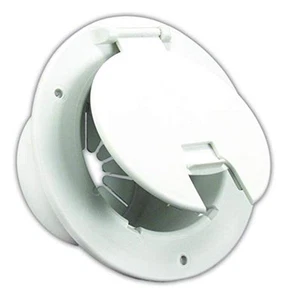 JR Products Deluxe Round Electric Cable Hatch Polar White Heavy Duty Sturdy - Picture 1 of 1