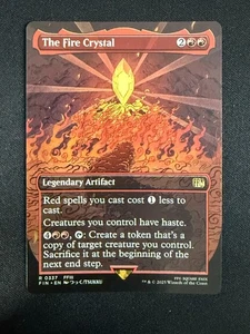The Fire Crystal (BORDERLESS) Final Fantasy - Magic the Gathering - Bild 1 von 2