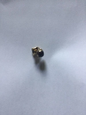 14K Yellow Gold and Garnet Lapel Pin - Image 1 of 4