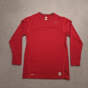 Nike Pro Men’s 3XL Red Long Sleeve Compression Shirt Dri-FIT Training Base Layer - Picture 1 of 12