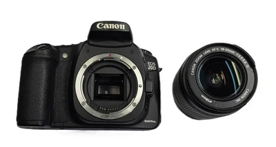 Canon EOS 20D DSLR + 18-55mm f/1:3.5-5.6 Lens - Free Shipping - Image 1 of 4