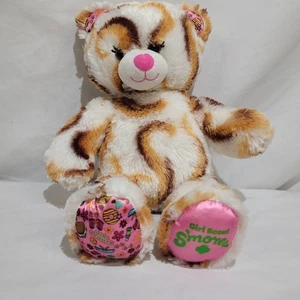 Costruisci un orso officina peluche ragazza scout S'mores biscotto giocattolo bianco marrone vortice BAB - Foto 1 di 10