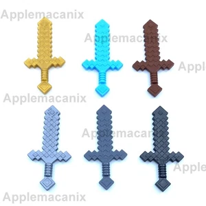 NEU Authentisch LEGO Minecraft Schwert Minifigur Gold Diamant Holz Eisen Stein - Bild 1 von 1