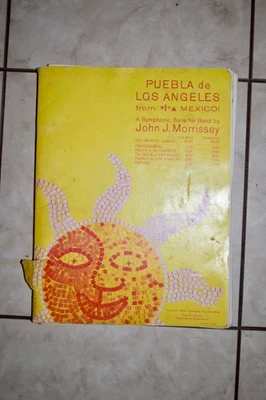 Vtg. Concert Band Sheet Music Puebla de Los Angeles from Viva Mexico byMorrissey - Image 1 of 4