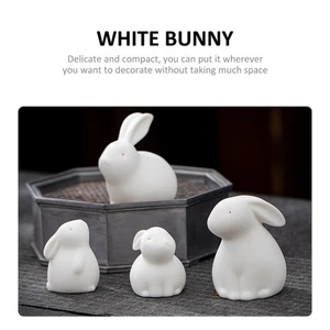 Keramik Figur Jahr des Schreibtisches Hase Deko Schrank Tee Haustier - Bild 1 von 12