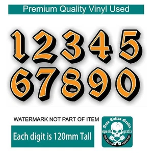 RACE NUMBERS DECAL STICKER RALLY RACE MOTOR CROSS DRIFT JDM DECALS - Bild 1 von 1