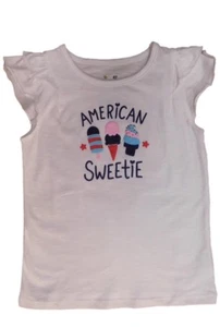 Jumping Beans Size 2T Girls Patriotic White Shirt Ice Cream Decoration - Picture 1 of 2
