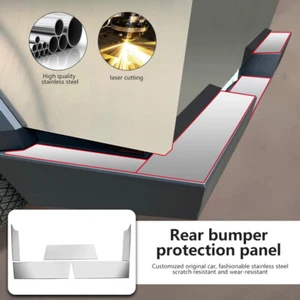 Rear Bumper Guard For Tesla Cybertruck Stainless Steel Trunk Cover Anti-dirty - Picture 1 of 8