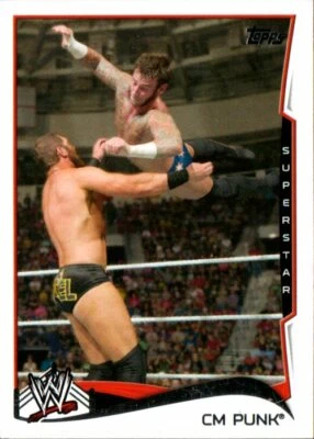 2014 Topps WWE Base Wrestling Card #12 CM Punk - Image 1 of 2