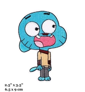 The Amazing World of Gumball Cartoon Nicole Blue Embroidered Iron On Patch - Picture 1 of 7