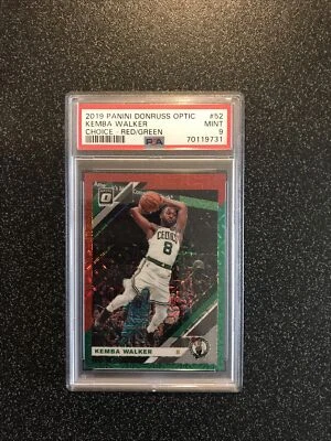 KEMBA WALKER 2019 Panini Donruss Optic ESCOLHA CARTÃO VERDE VERMELHO # 52 PSA 9 PERFEITO ESTADO - Imagem 1 de 3