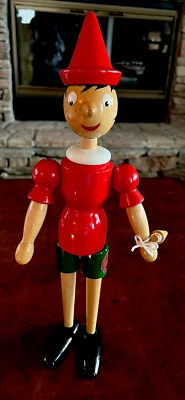 Figura Pinocho Giocattoli Galetti Auténtica De Colección con 2 Narices y Etiqueta Original Excelente Foto 1 de 4